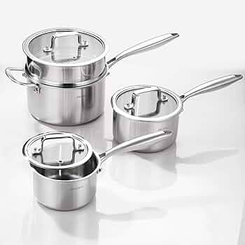 Amazon | DELARLO(デラーロ) キッチンポットセット 3層
